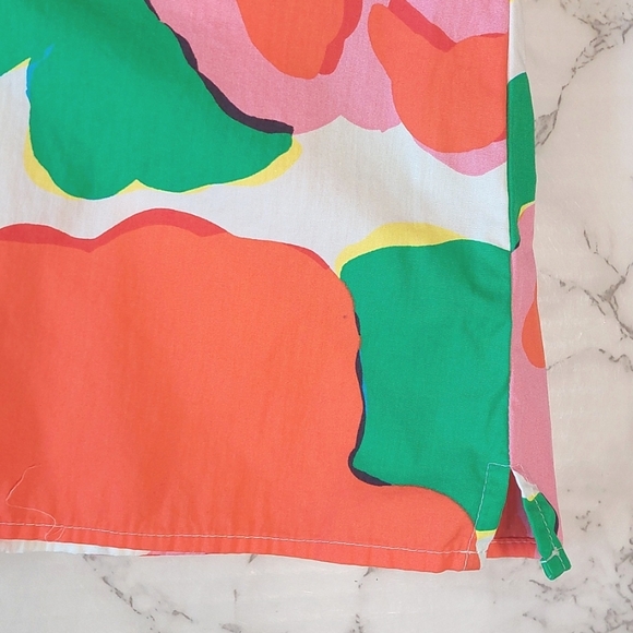 J Crew puff sleeve cotton Ratti Jardin floral top, Size 00 - Picture 6 of 8